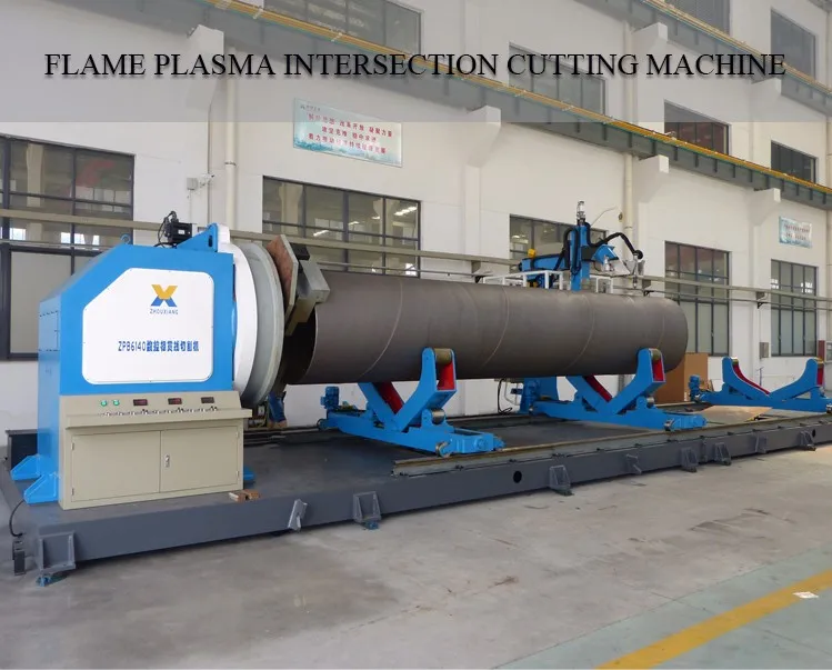 Cnc Tube Pipe Intersecting Line Flame Plasma Cutting Machine