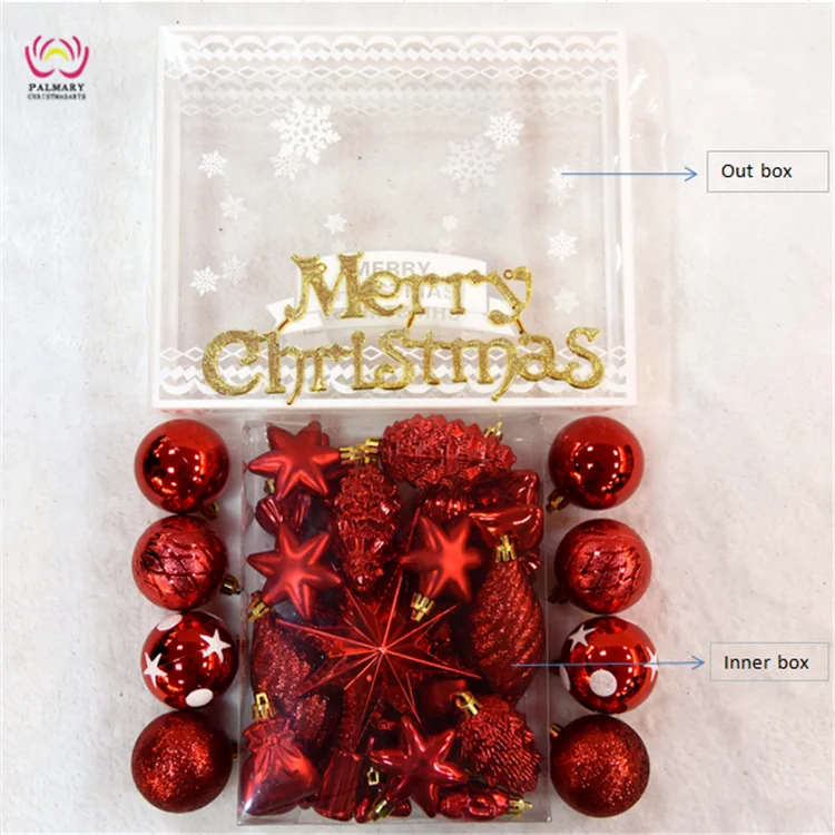 la71 ceramic christmas gift box, ribbon curly bows, xmas hanging