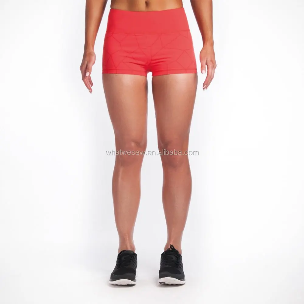 Nylon Spandex Womens Sexy Booty Shorts Gym Sports Shorts Yoga Fitness