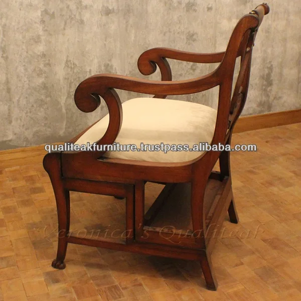 Library Step Chair - Antique Library Ladder Chair, Stuart Series