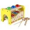 Eco baby kids wooden musical pounding instruments toy lovely xylophone music toy