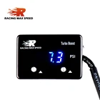 wholesales accuracy car Universal Blue LED PSI turbo boost vacuum digital meter auto vacuum gauge meter