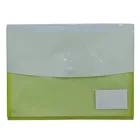Factory price cheap custom A4 size pockets file folder PVC PP plastic clear document pouch with button