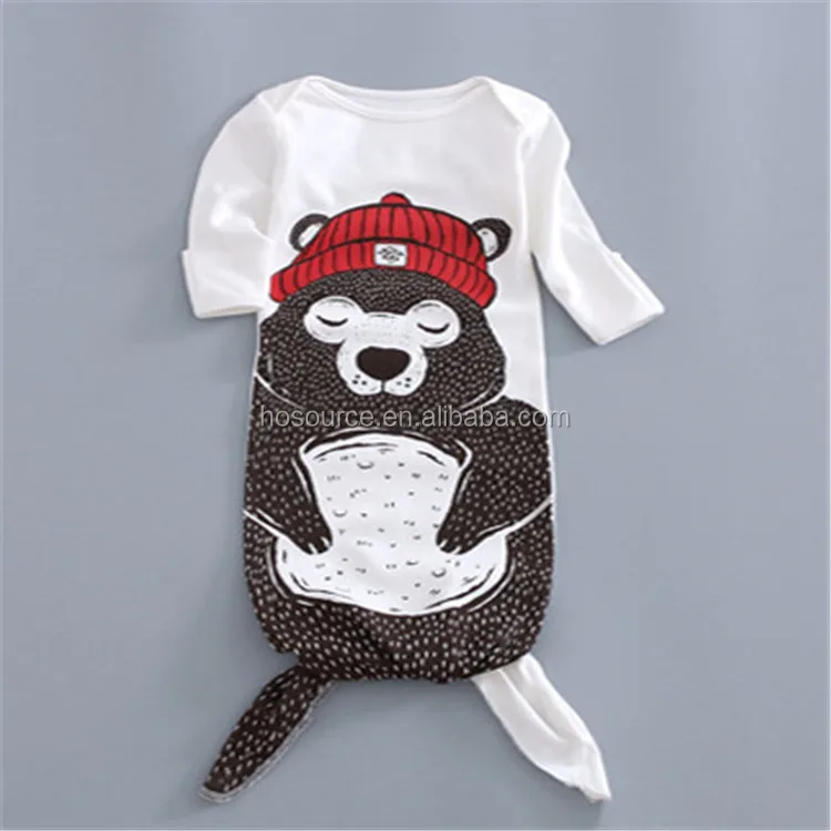 Nuevo algodón bebé sacos de dormir Bebé diseños oso bolsa de dormir