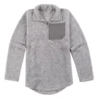 Hot Style Wholesale Monogrammed Sherpa Pullover Polar Fleece Jacket