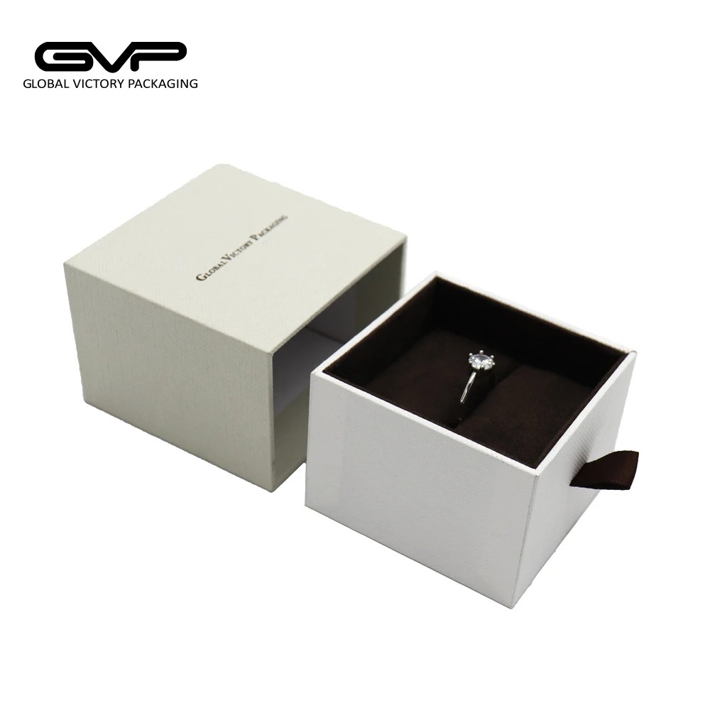 factory customized paper ring box high quality jewelry box for