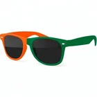 Good Quality Two-Tone Colour Promotional Printed Sunglasses 2017 Heat-Transfer Printing Sun Glasses