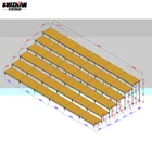 Retractable sport stadium bleacher seating system