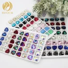 High Quality Fat Triangle K9 Glass Pointback Rhinestones