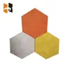 Hexagon wood fiber sound proofing acoustic panel