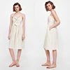 Clothing manufactures midi dress spaghetti dress linen dress women