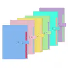 A4 Letter Size Plastic Expanding File Folder 5 Pocket Accordion Document Organizer for School Office Business Use