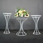 1 set in 3 pieces wedding centerpiece decoration table metal flower stand for wedding