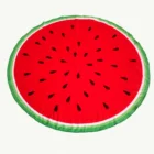 High Quality Quick Dry round beach towel microfiber with watermelon pattern