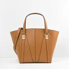 fashion guangzhou factory wholesale structured leather handbags for ladies made in china