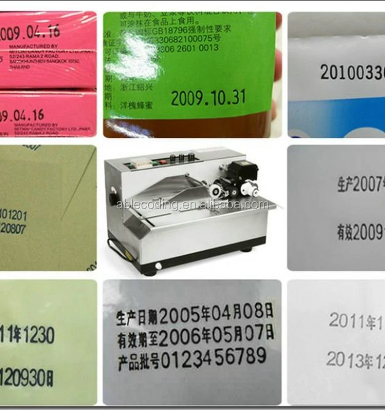 Code Expiry Printing Tape Machine Date Printer MY380