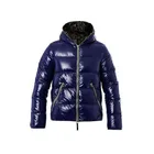 Outdoor shiny puffer down jacket for men