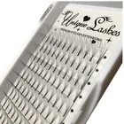 korea short root PBT material silk lashes 3d 4d 5d 6d 10d premade volume fans eyelash extensions