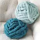 fancy yarn 2019 wholesale 2&3cm chunky polyester chenille yarn chunky yarn for hand knitting blanket