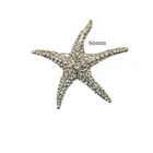 Women Bag Broches Newest Cheap Rhinestone Starfish Brooch Plated Alloy Wedding Pin Costume Incredible Gift