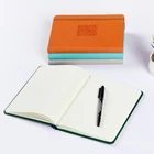Emboss Pocket Custom Logo Lined Notebook Printing a5 PU Hardcover Notebook