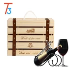 rustic wooden wine crate storage gift box wholesale