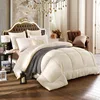 Custom Weight Plain White Brief Pastel quilted Comforter Set