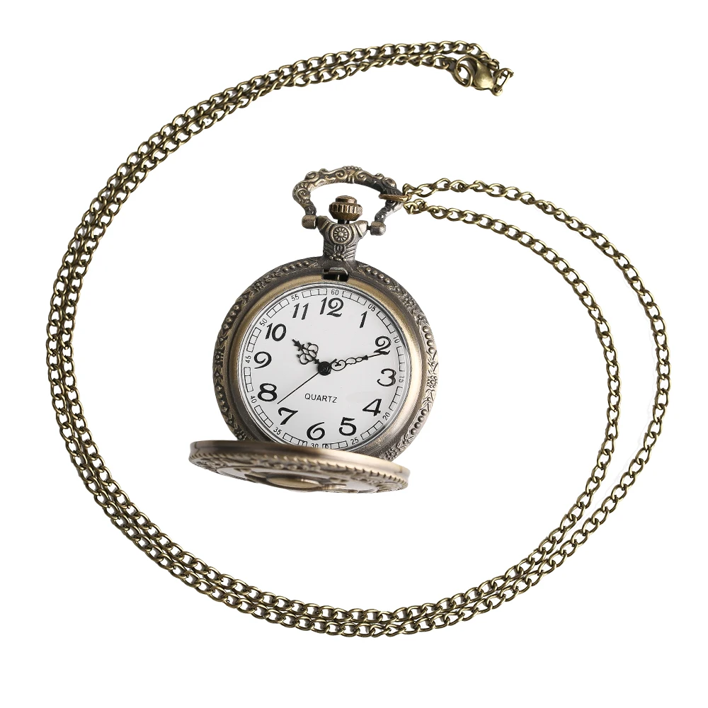 YISUYA Vintage Theme Pendant Chain Pocket Watch Bronze Carton Kid Retro Toy Quartz Watches Necklace Christmas Clock Gift Reloj (6)