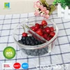Best sale baby heat resistant glass snap locking lid baby food container food storage container
