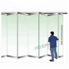Latest design made in China good price for frameless folding doors