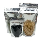 Steril pouch for chocol bar of aluminum foil stand up zipper water juice pouch with spout package pouch bag