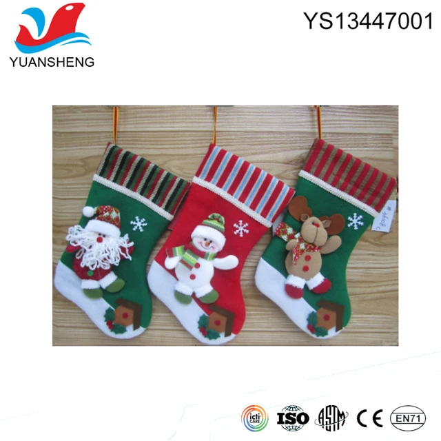 promotional gift set snowflake christmas stocking for children