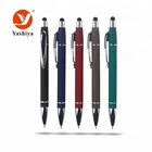 Slim touch screen stylus ball point pen metal aluminum promotional custom ball pen with logo