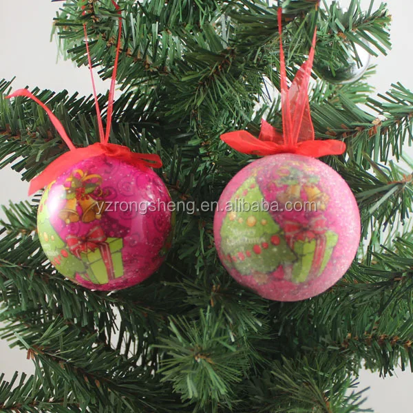 hot sale handmade christmas tree decoration foam ball ornament