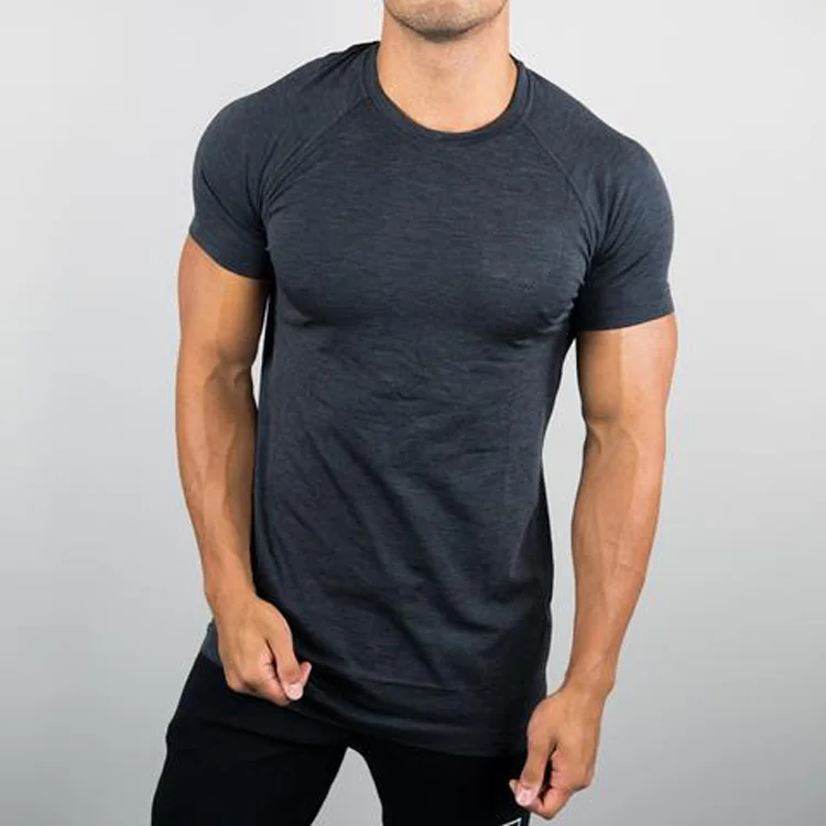 2017 New Arriva wholesales sportswear men custom blank gym clothing surfing dry t shirt