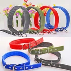 Custom print logo pet dog collar leash harness set with name plate