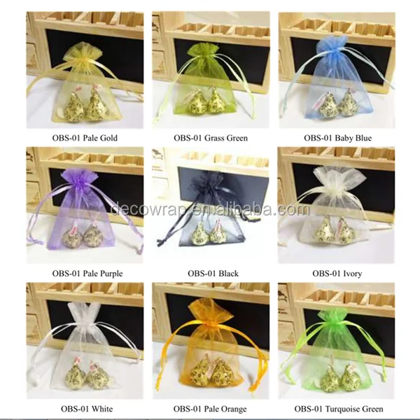 custom made satin organza bags pouches