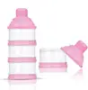 Portable Baby Infant Feeding Milk Powder Container / Food Bottle Container 4 Cells Grid Practical Box