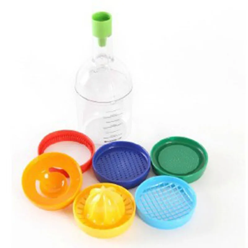 8 In 1 Multifunction Kitchen Gadgets Useful Bottle Professional Vegetable Gadget Separator Juicer Funnel Measuring Cup KC1467