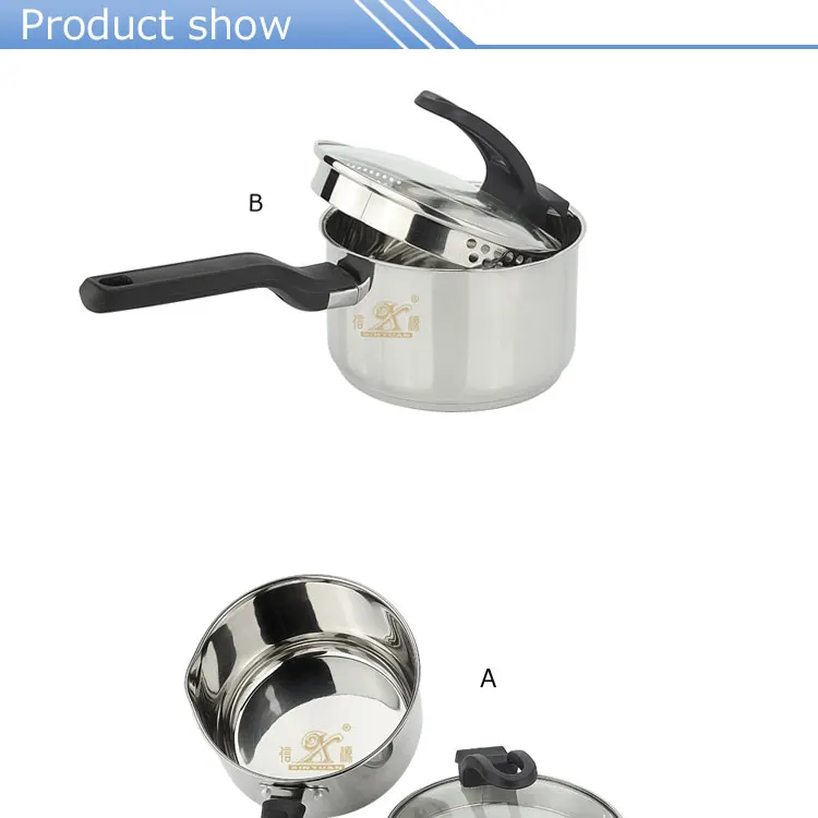 Kitchen ware multifunctional stainless steel casserole cooking pot stainless steel aluminium cooking pot set 