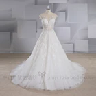 2017 A-line Bling Beaded Alibaba Sexy Wedding Dress Bridal Gown