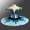 High Quality Custom Size and Color Women Adult Blue Performance Tutu Professional Ballet Stage Costume