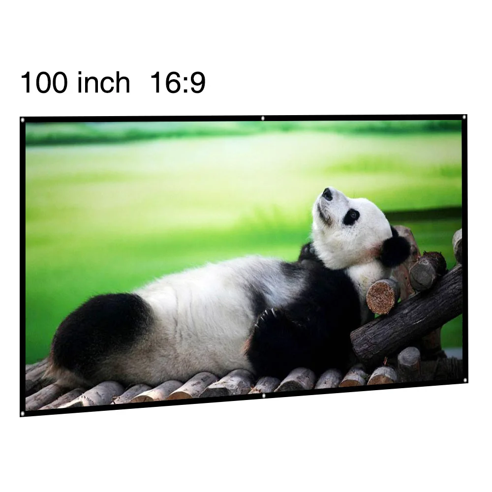 Más barato 100 pulgadas de pantalla de proyección fold fast con mate 16:9 apsect relación