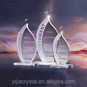 new design crystal flame award plaques for business gifts