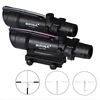 SPINA 5x35 Real fiber optic scope hunting scopes riflescope with BDC Chevron Horseshoe Ballistic Reticle