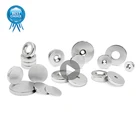 HC004B Single Pole Parylene Coating Round N35 N55 Penis Ring Neodymium Disc Ukuran Magnet Powder 1 kg Cincin Besar
