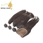 100% Silk Straight Hair Accept Custom Hair Extension Packaging And Bag