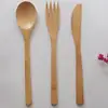 Bamboo Utensils Flatware Cutlery Set bamboo kids dinner set bamboo cutlery disposable