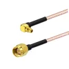 SMA Plug male straight to MMCX Plug right angle RF pigtail cable RG316 for WLAN