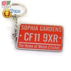 copper material high quality new enamel keyring nickel plating gold plating with split ring